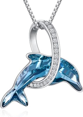 Dolphin Gifts Sterling Silver Dolphin Pendant Necklace
