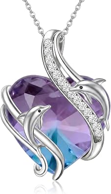 Dolphin Crystal Necklace for Women