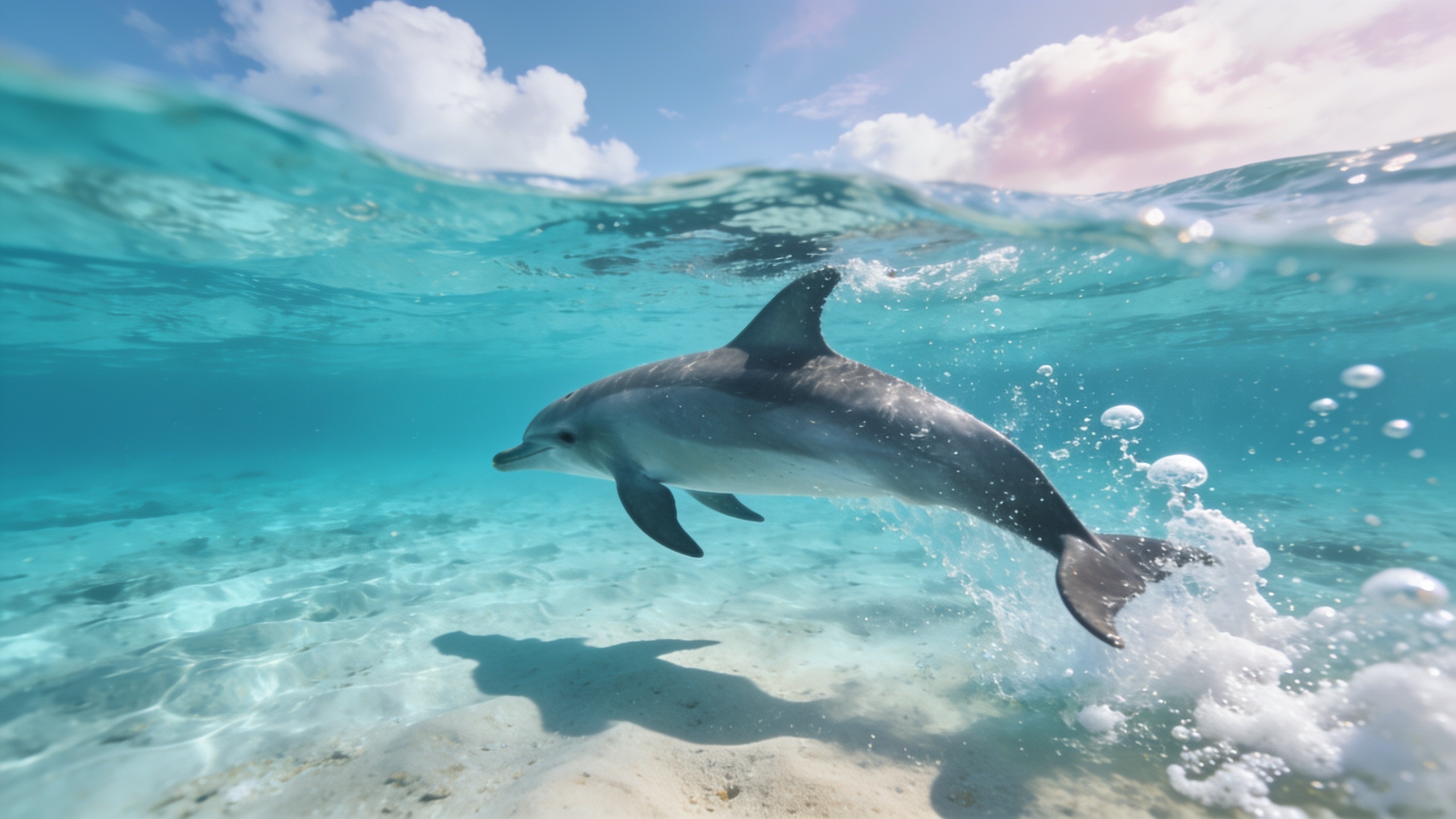 Dolphin underwater
